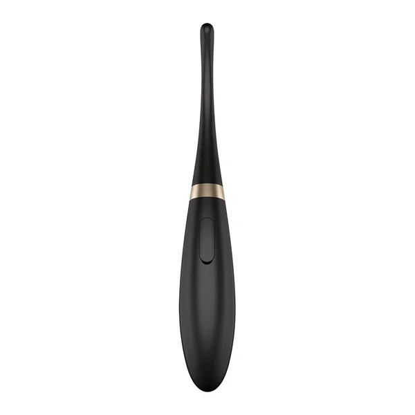 Satisfyer Tip Tease - Black - Black USB Rechargeable Vibrator with Twirling Tip — image 5 of 8
