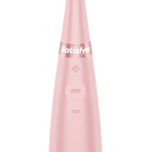 Satisfyer Tip Tease - Rose - Rose USB Rechargeable Vibrator with Twirling Tip — image 7 of 8
