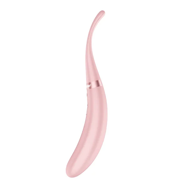 Satisfyer Tip Tease - Rose - Rose USB Rechargeable Vibrator with Twirling Tip — image 3 of 8