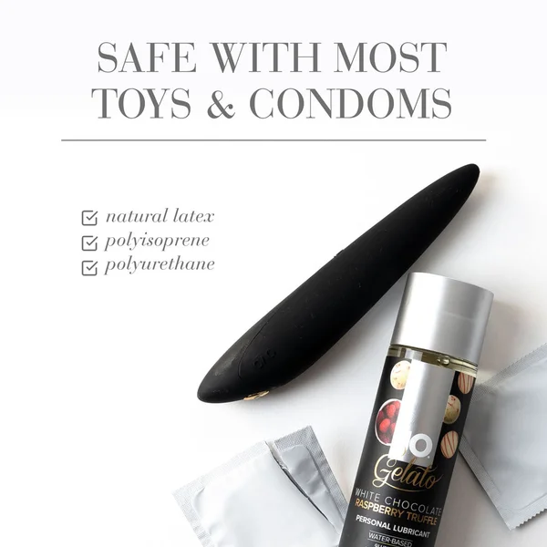 JO Gelato White Chocolate Raspberry Lube - 120 mL - White Chocolate Raspberry Flavoured Water Based Lubricant - 120 ml Bottle — image 4 of 4