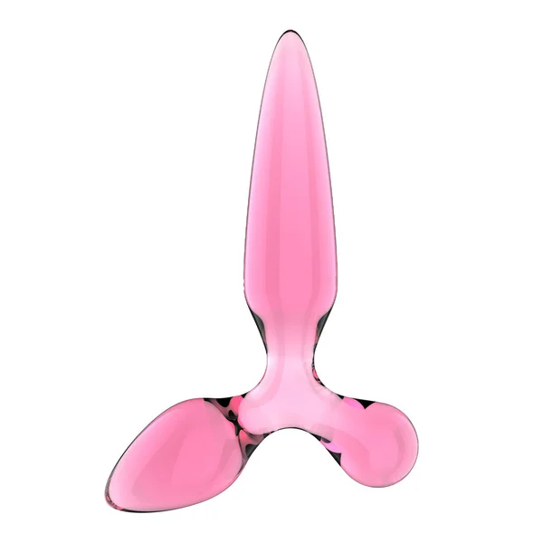 Satisfyer Triple Crystal 2 - Pink - Pink Glass 3-in-1 Butt Plug — image 3 of 7