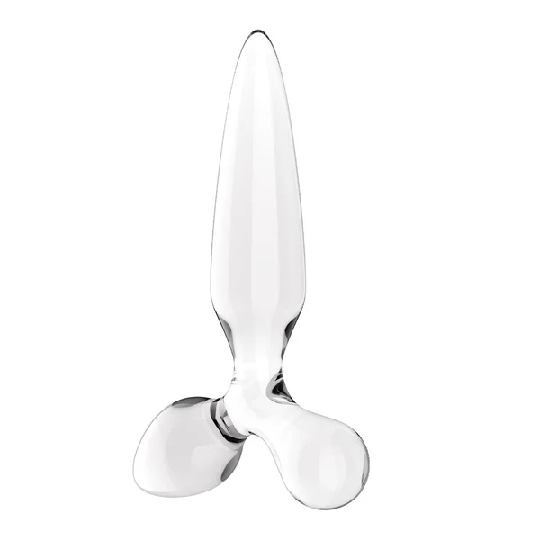 Satisfyer Triple Crystal 2 - Clear - Clear Glass 3-in-1 Butt Plug — image 4 of 7