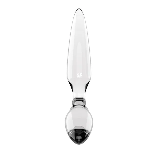 Satisfyer Triple Crystal 2 - Clear - Clear Glass 3-in-1 Butt Plug — image 5 of 7