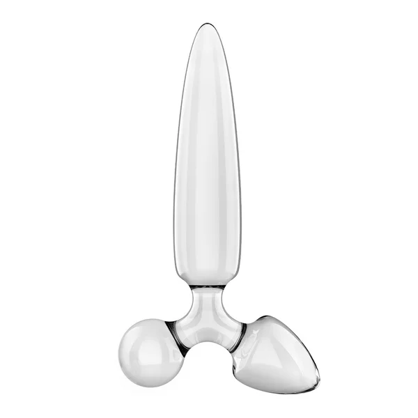 Satisfyer Triple Crystal 1 - Clear - Clear Glass 3-in-1 Butt Plug — image 3 of 7