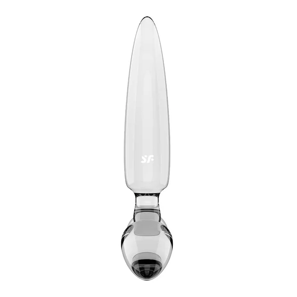 Satisfyer Triple Crystal 1 - Clear - Clear Glass 3-in-1 Butt Plug — image 5 of 7