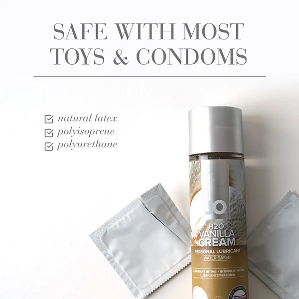 JO H2O Vanilla Cream Lube - 120 mL - Vanilla Flavoured Water Based Lubricant - 120 ml Bottle — image 5 of 5