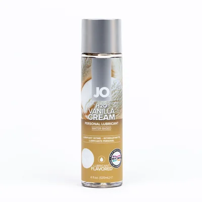 jo h2o vanilla cream lube 120 ml vanilla flavoured water based lubricant 120 ml bottle