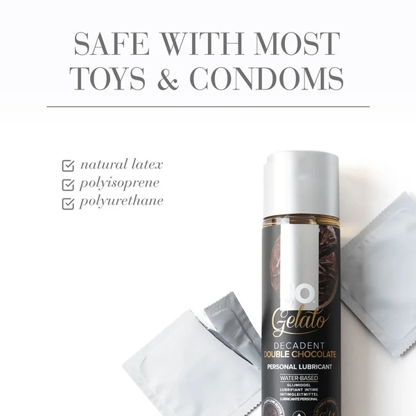 JO Gelato Decadent Double Chocolate Lubricant - 30 mL - Chocolate Flavoured Water Based Lubricant - 30 ml Bottle — image 5 of 5