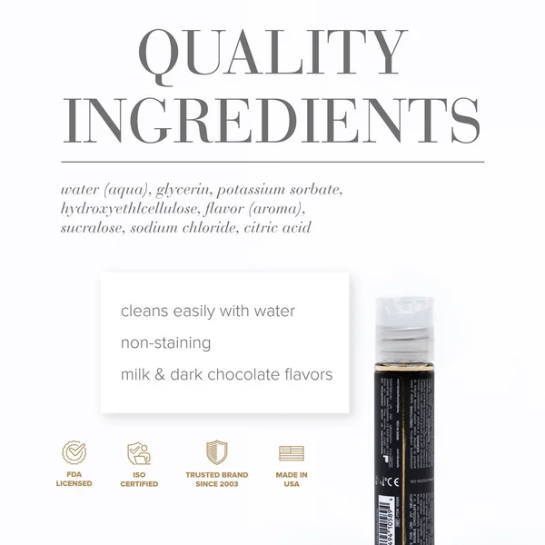 JO Gelato Decadent Double Chocolate Lubricant - 30 mL - Chocolate Flavoured Water Based Lubricant - 30 ml Bottle — image 4 of 5
