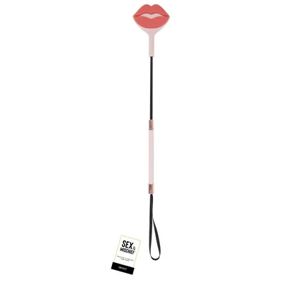 sex mischief peaches n creame kiss crop peach lip tipped crop whip