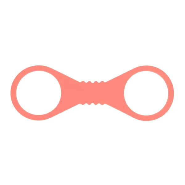 Sex & Mischief Peaches n CreaMe Large Silicone Cuffs - Peach Large Silicone Restraints