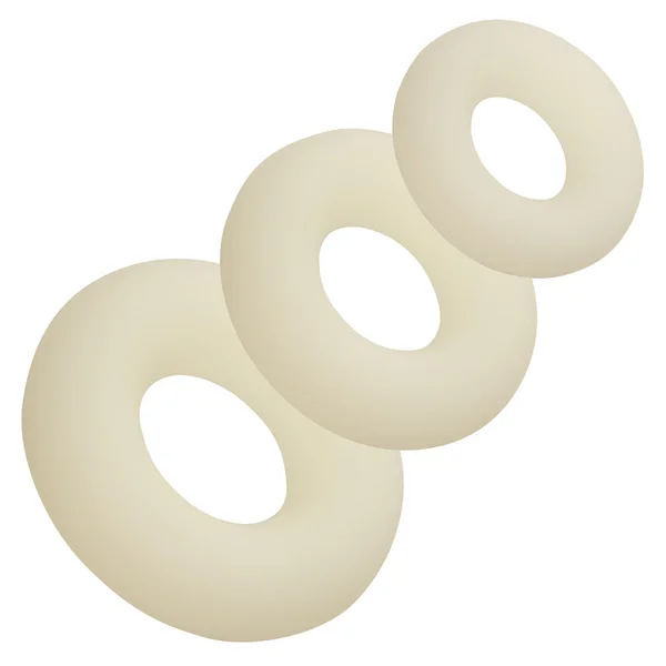 CalExotics Alpha Glow-in-the-Dark Liquid Silicone 3 Cock Ring Set — image 2 of 3