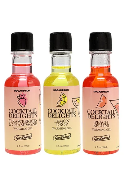 Doc Johnson Goodhead Cocktail Delights Flavoured Warming Gels (3 Pack) — image 5 of 6