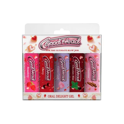 doc johnson goodhead ultimate bj delight 5 piece flavoured lubricant set