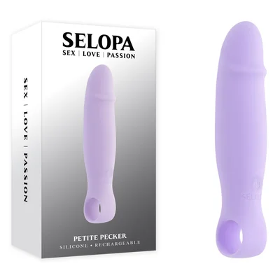 selopa petite pecker purple 117 cm usb rechargeable mini vibrator