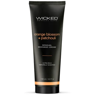 wicked sensual orange blossom and patchouli massage cream 120ml