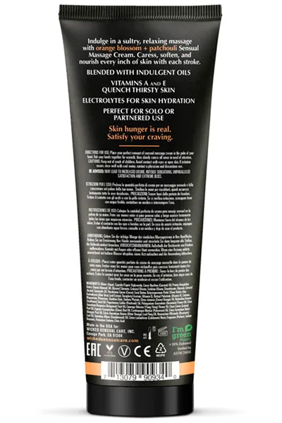 Wicked Sensual Orange Blossom And Patchouli Massage Cream (120ml) — image 8 of 8