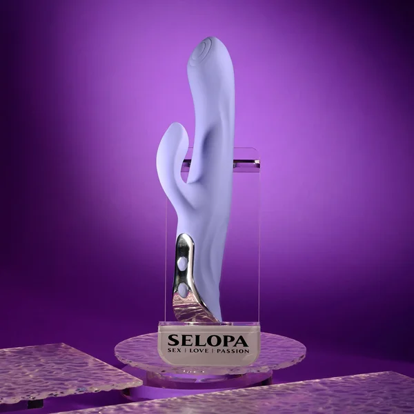 Evolved LAVENDER LOVE - Purple 23.3 cm USB Rechargeable Rabbit Vibrator — image 2 of 9