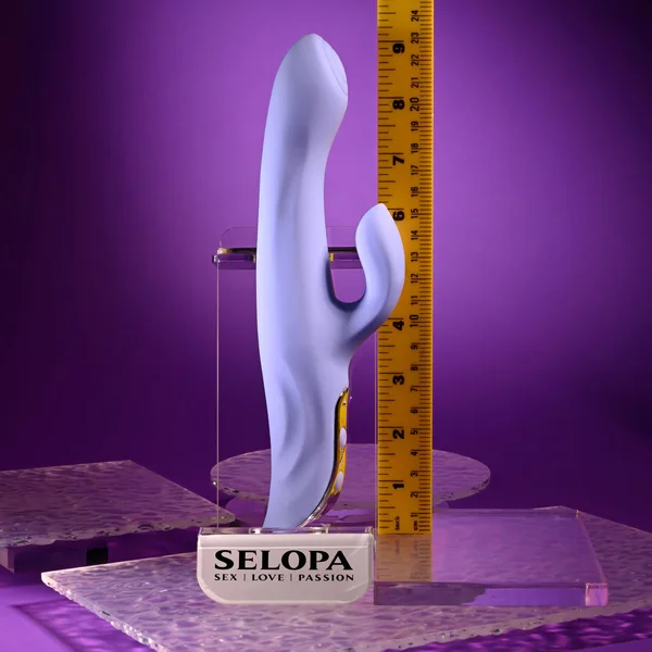 Evolved LAVENDER LOVE - Purple 23.3 cm USB Rechargeable Rabbit Vibrator — image 8 of 9