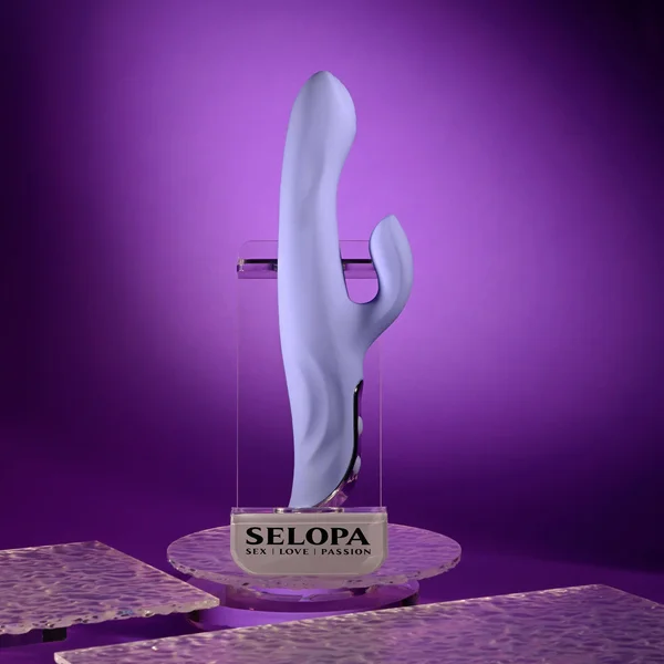 Evolved LAVENDER LOVE - Purple 23.3 cm USB Rechargeable Rabbit Vibrator — image 4 of 9