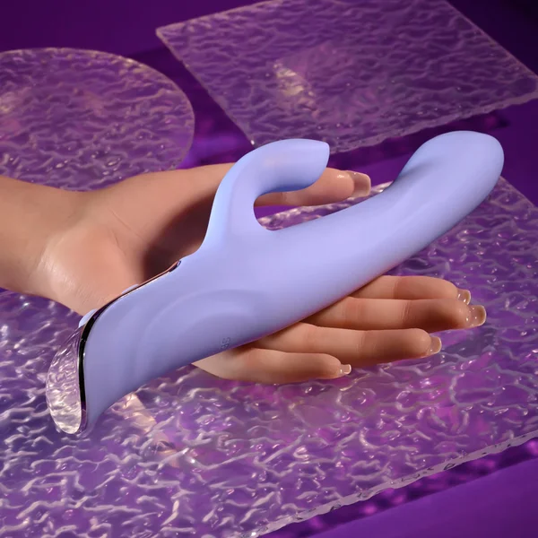 Evolved LAVENDER LOVE - Purple 23.3 cm USB Rechargeable Rabbit Vibrator — image 3 of 9