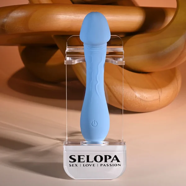 Selopa DAINTY DICK - Baby Blue 11.9 cm USB Rechargeable Mini Vibrator — image 4 of 9
