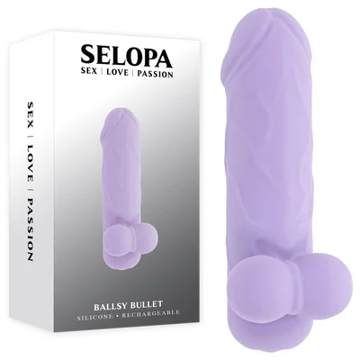 selopa ballsy bullet purple 92 cm usb rechargeable bullet