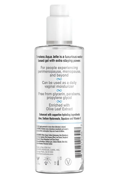 Wicked Simply Timeless Aqua Jelle Water Based Lubricant with Vitamin E | 120ml (4oz) — image 2 of 2