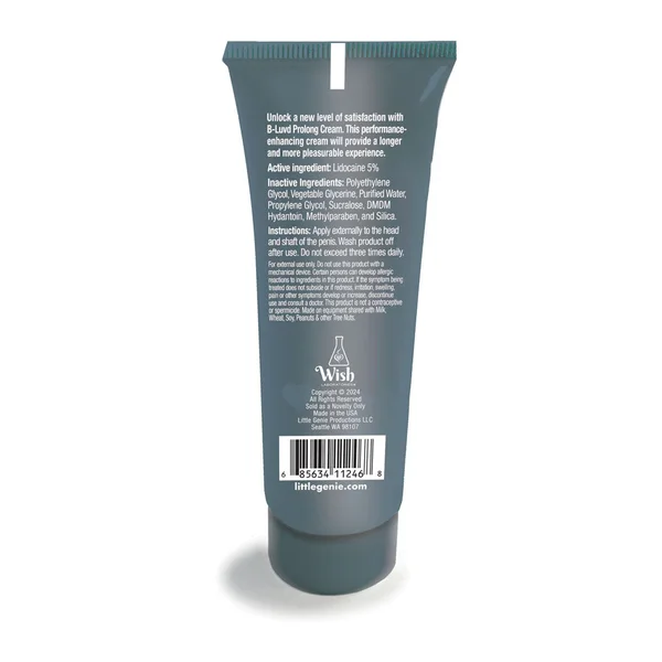 B-LUVD Erection Prolong Cream - Male Desensitising Cream - 59 ml Tube — image 2 of 2