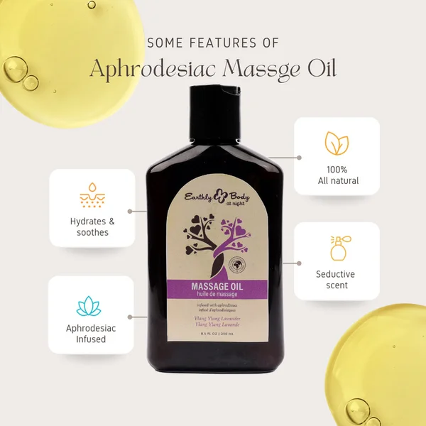 EB Hemp Seed Massage Oil YLANG YLANG LAVENDER - 250 ml - Ylang Ylang & Sandalwood Scented Massage Oil - 250 ml Bottle — image 3 of 3