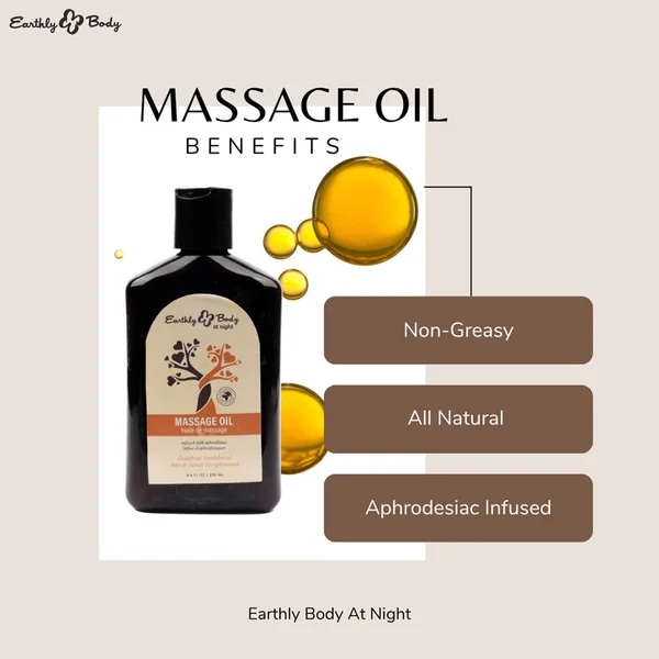 EB Hemp Seed Massage Oil GRAPEFRUIT SANDALWOOD - 250 ml - Grapefruit Sandalwood Scented Massage Oil - 250 ml Bottle — image 3 of 4