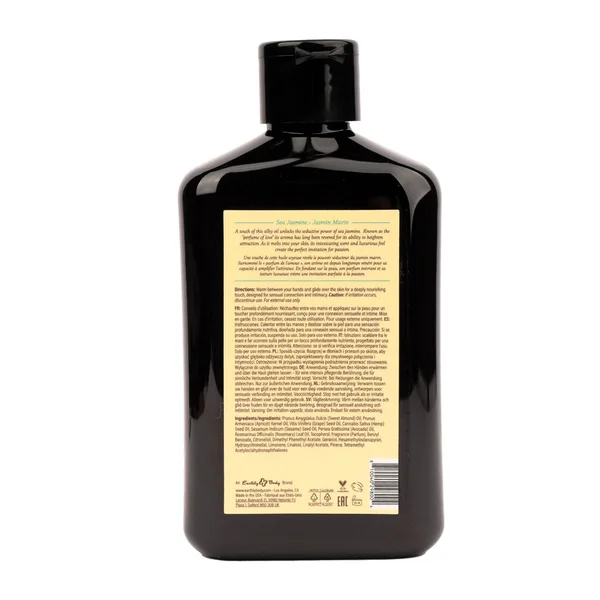 EB Hemp Seed Massage Oil SEA JASMINE - 250 ml - Sea Jasmine Scented Massage Oil - 250 ml Bottle — image 2 of 3
