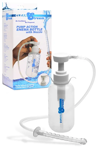 CleanStream 7.5" Pump Action Enema Bottle with Nozzle | 10oz (300ml) — image 6 of 15
