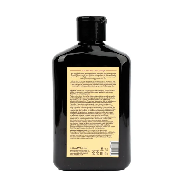 EB Hemp Seed Bubble Bath WILD PINK ROSE - 250 ml - Wild Pink Rose Scented Bubble Bath  - 250 ml Bottle — image 2 of 3