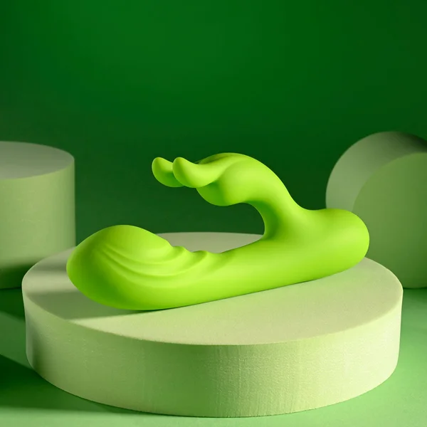 Evolved BRAT BUNNY - Green 16.2 cm USB Rechargeable Rabbit Vibrator — image 7 of 9