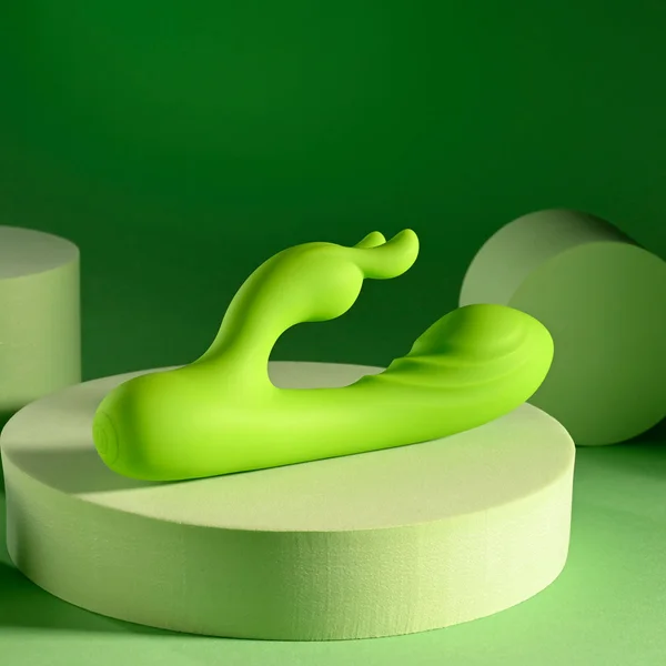 Evolved BRAT BUNNY - Green 16.2 cm USB Rechargeable Rabbit Vibrator — image 6 of 9