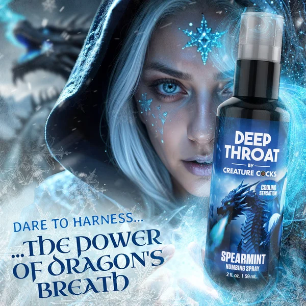 Creature Cocks Deep Throat Spray - Spearmint - Spearmint Flavoured Numbing Spray - 59 ml Spray — image 2 of 8