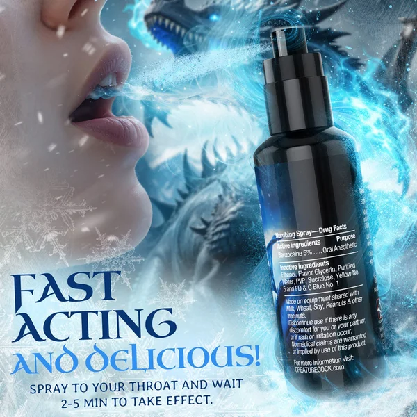 Creature Cocks Deep Throat Spray - Spearmint - Spearmint Flavoured Numbing Spray - 59 ml Spray — image 5 of 8