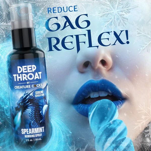 Creature Cocks Deep Throat Spray - Spearmint - Spearmint Flavoured Numbing Spray - 59 ml Spray — image 4 of 8