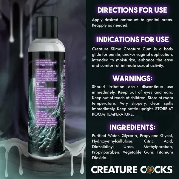 Creature Slime by Creature Cocks - Creature Cum - Cum Lubricant - 236 ml Pump Bottle — image 6 of 7