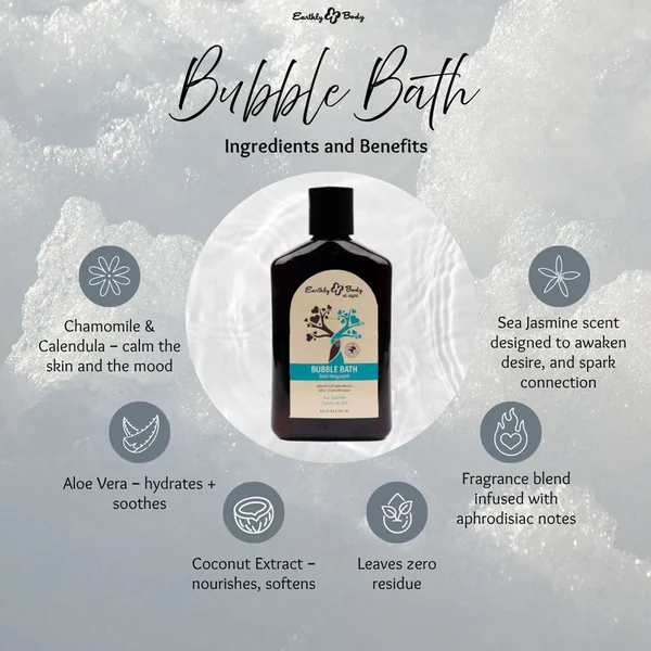 EB Hemp Seed Bubble Bath SEA JASMINE - 250 ml - Sea Jasmine Scented Bubble Bath  - 250 ml Bottle — image 3 of 3
