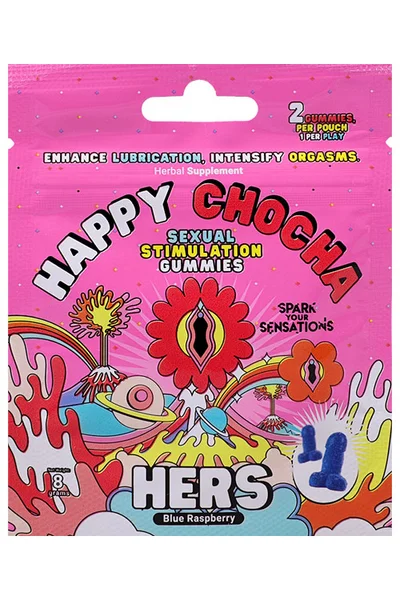 Doc Johnson Happy Chocha Blueberry Flavoured Female Sexual Enhancement Gummies — image 2 of 2