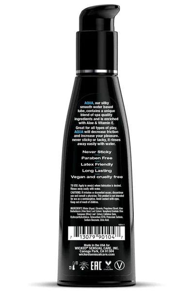 Wicked Aqua Water Based Lubricant (120ml) — image 6 of 8