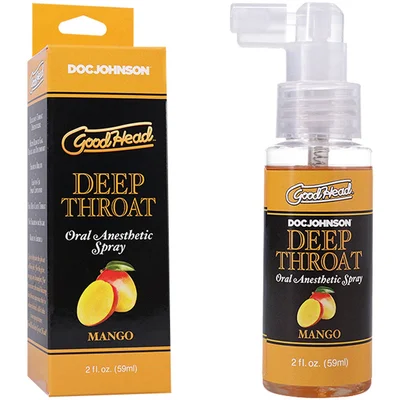 goodhead deep throat spray mango mango flavoured deep throat spray 59 ml bottle