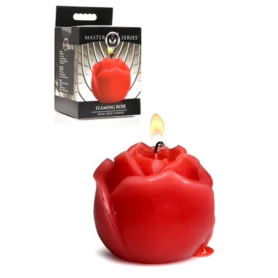 master series flaming rose 22 bdsm drip candle