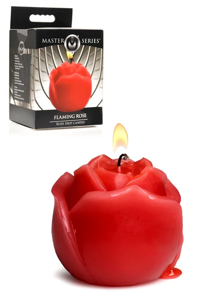 Master Series Flaming Rose 2.2" BDSM Drip Candle — image 5 of 12