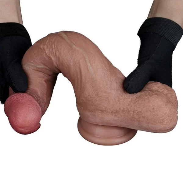 Lovetoy Nature Cock 8.5 inch Dual-Layered Silicone Cock Circumcised — image 2 of 2