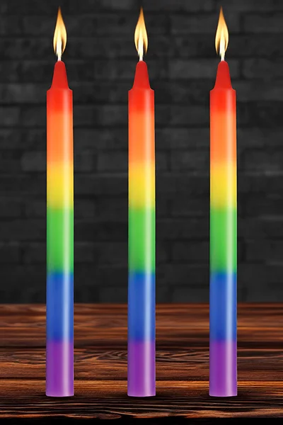 Master Series Pride Rainbow Drip Candle 3 Piece Set — image 6 of 12