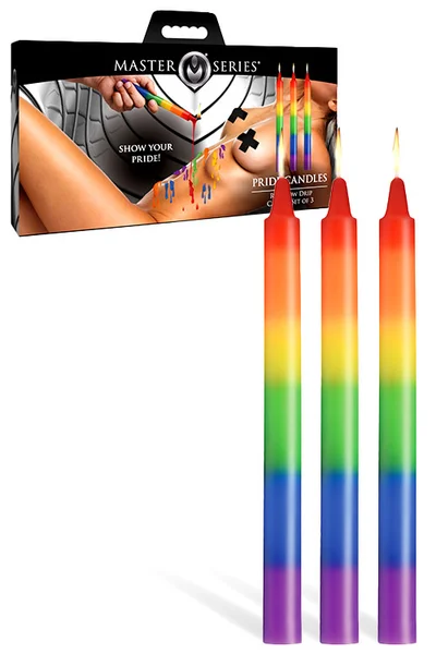 Master Series Pride Rainbow Drip Candle 3 Piece Set — image 5 of 12