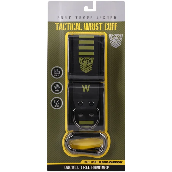 Fort Troff - Tactical Wrist Cuffs - Black/Green Restraints